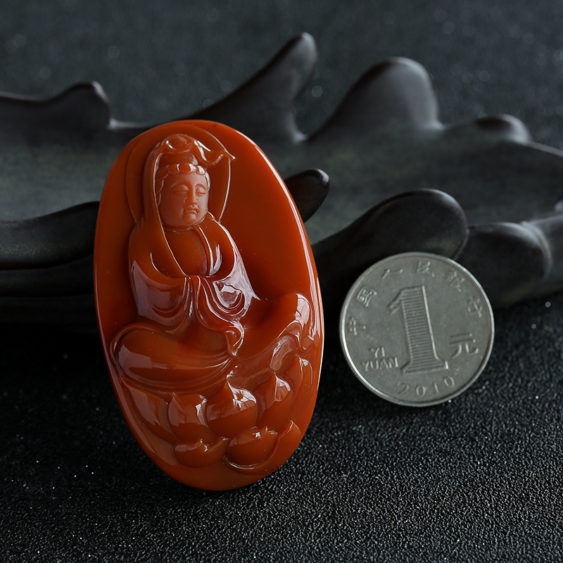 南红吊坠-红掌柜