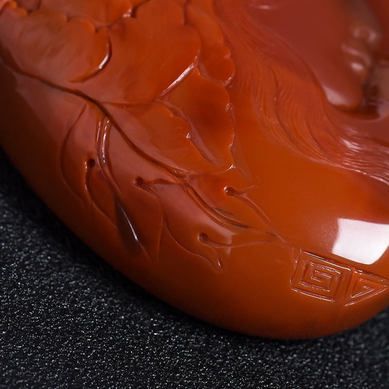 川料南红吊坠-红掌柜