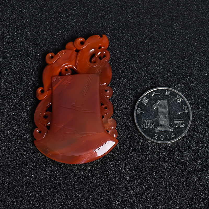 南红龙吊坠-红掌柜