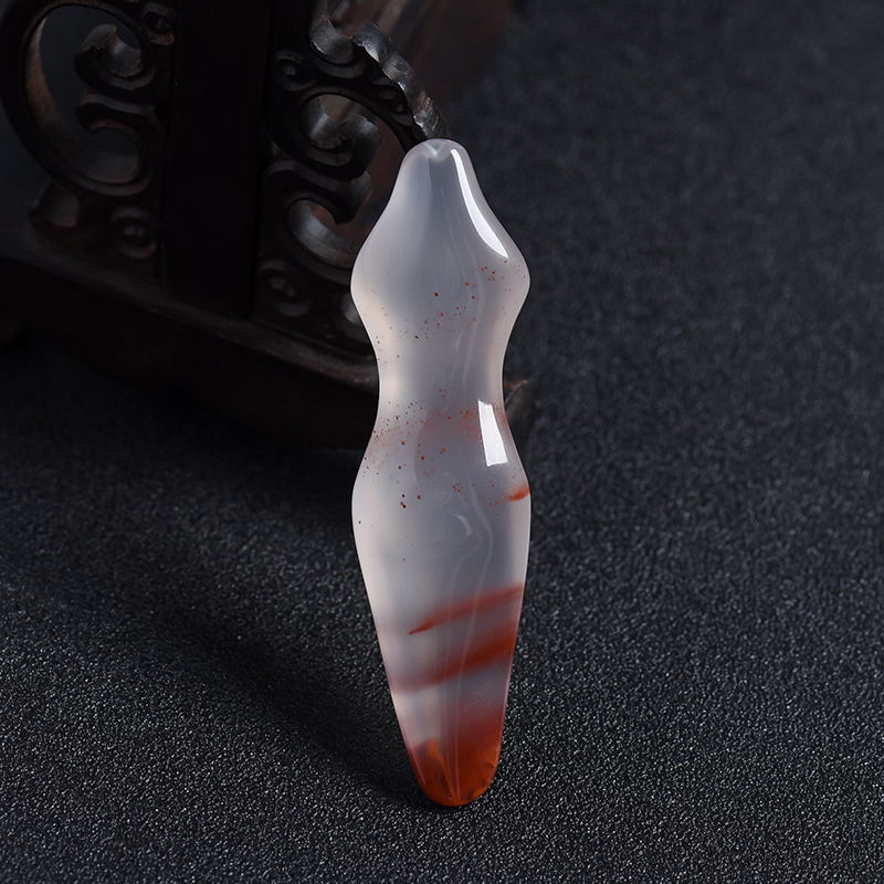 川料南红吊坠-红掌柜