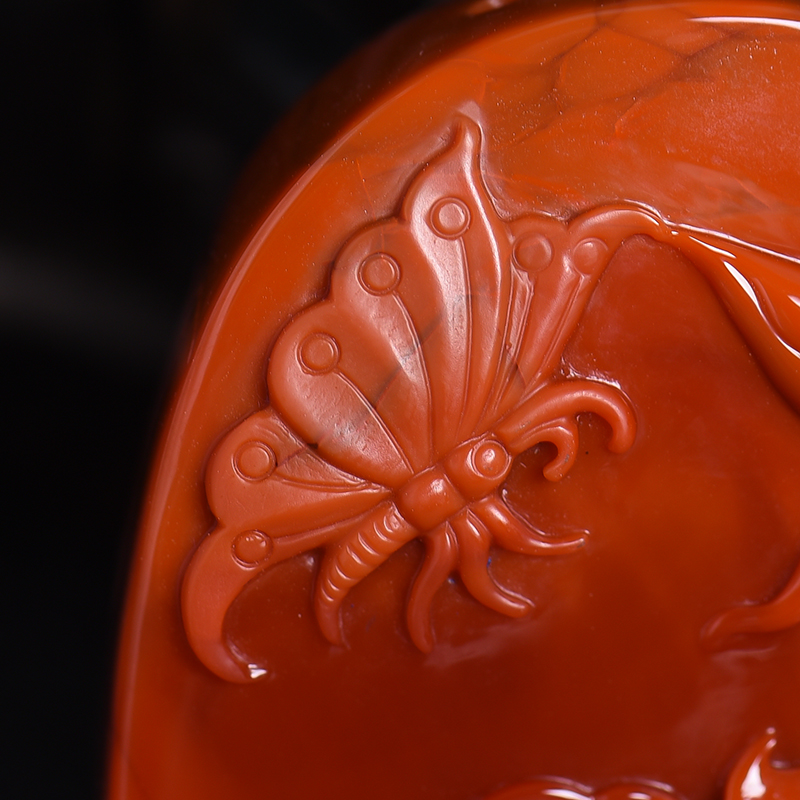 天然南红吊坠-红掌柜