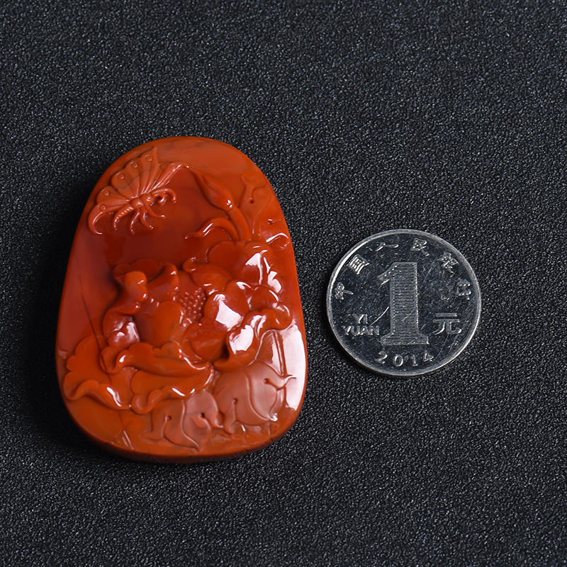 川料南红吊坠-红掌柜