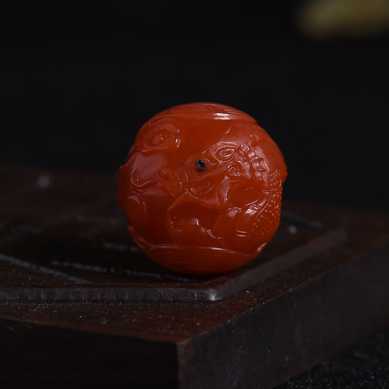 柿子红南红龙珠-红掌柜