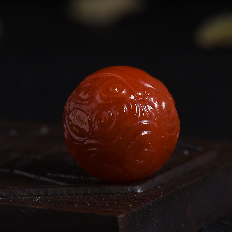 南红圆珠-红掌柜