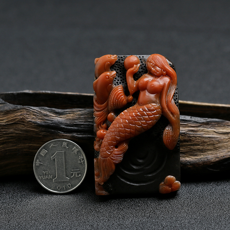 保山天然南红挂件-红掌柜