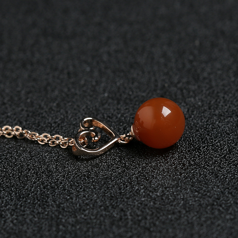 樱桃红南红吊坠-红掌柜