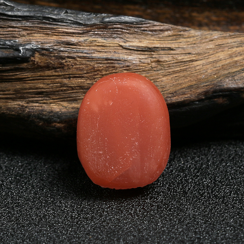 川料天然南红兽头戒面-红掌柜