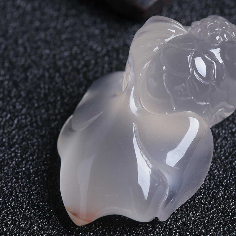 冰飘南红鱼吊坠 - 红掌柜珠宝