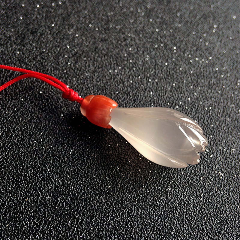 冰飘南红吊坠-红掌柜珠宝