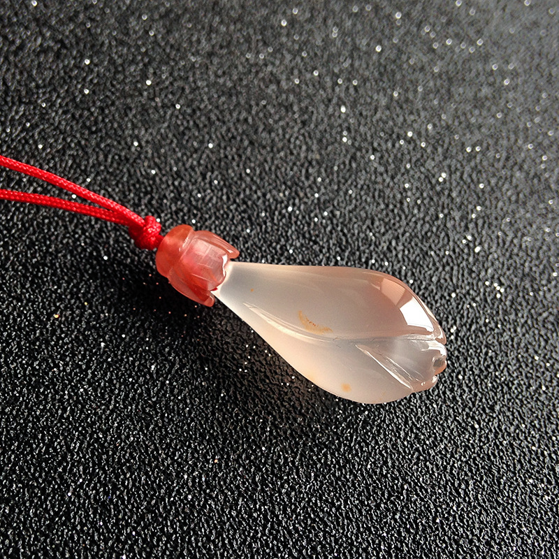 冰飘南红吊坠-红掌柜珠宝