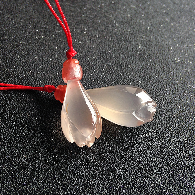 冰飘南红吊坠-红掌柜珠宝
