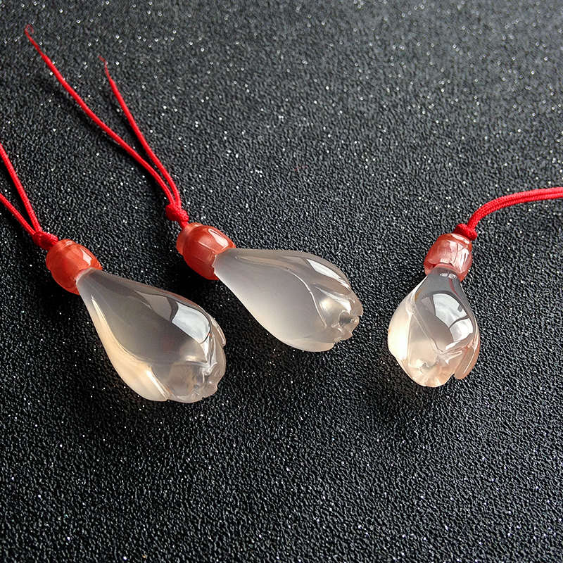 冰飘南红吊坠-红掌柜珠宝