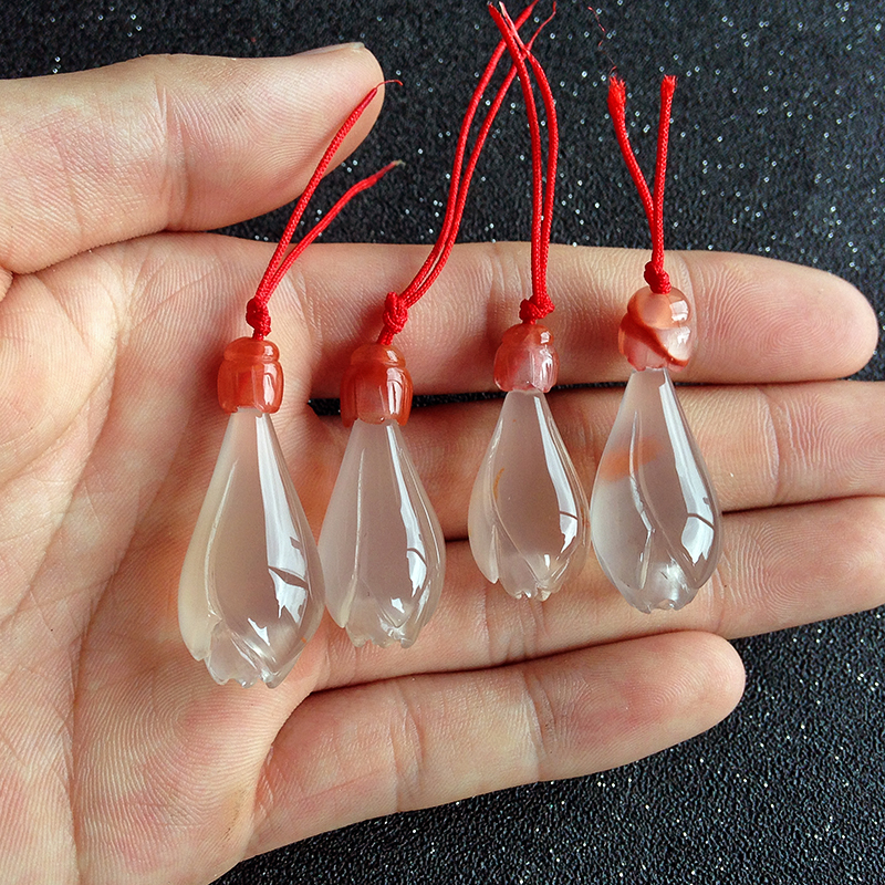 冰飘南红吊坠-红掌柜珠宝