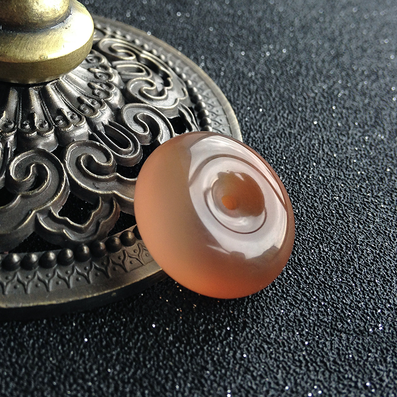 冰飘南红平安扣-红掌柜珠宝