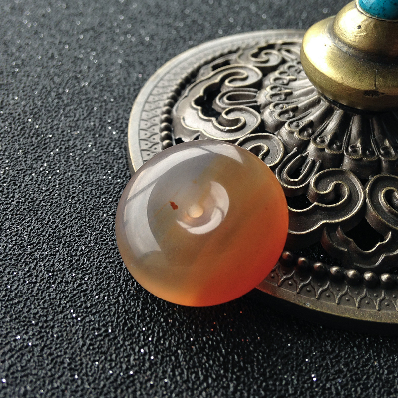 南红平安扣挂件-红掌柜珠宝