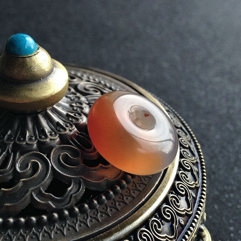 川料南红平安扣-红掌柜珠宝