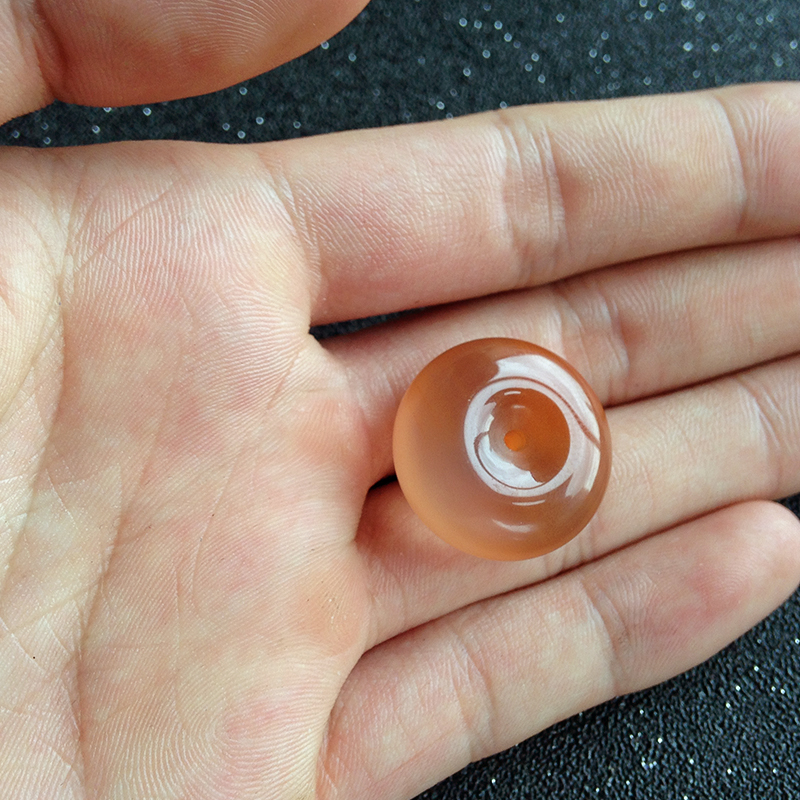 川料南红平安扣-红掌柜珠宝