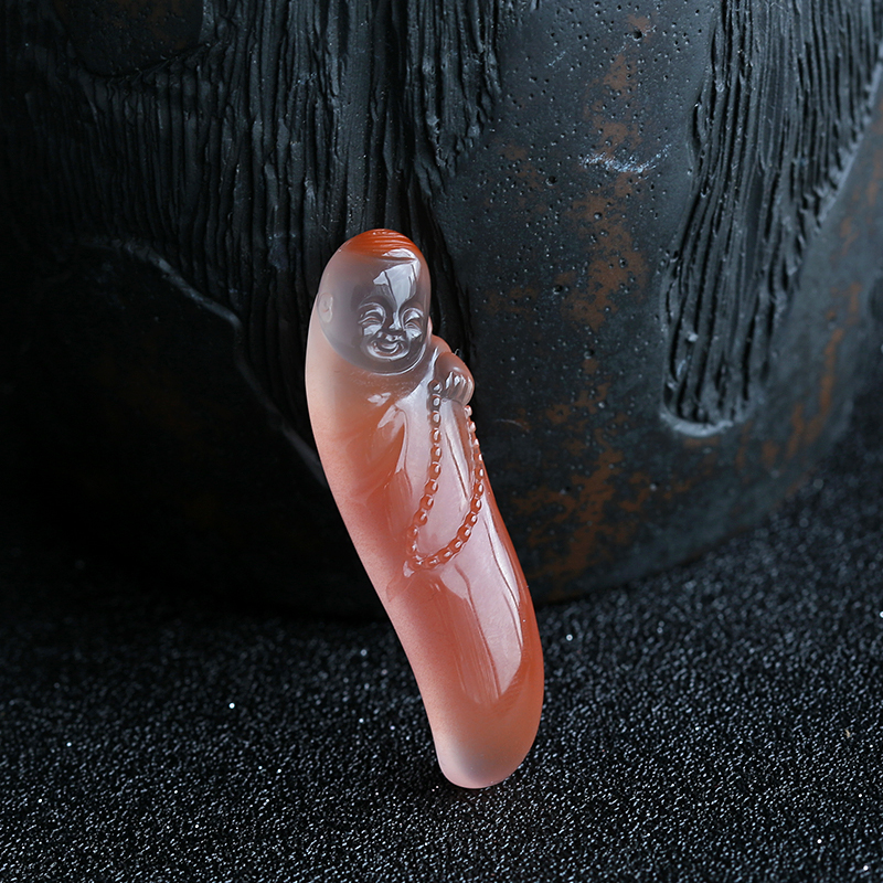 冰飘南红吊坠-红掌柜