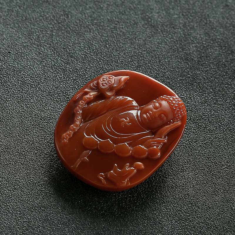 南红睡佛-红掌柜