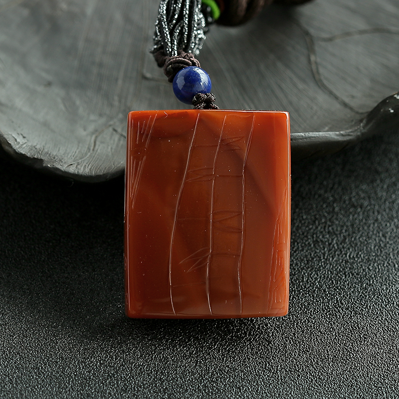 天然南红吊坠-红掌柜