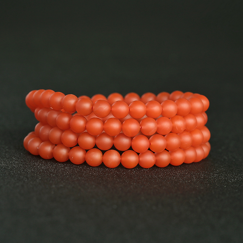 雷波南红108佛珠-红掌柜