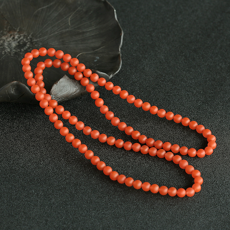 雷波南红佛珠-红掌柜