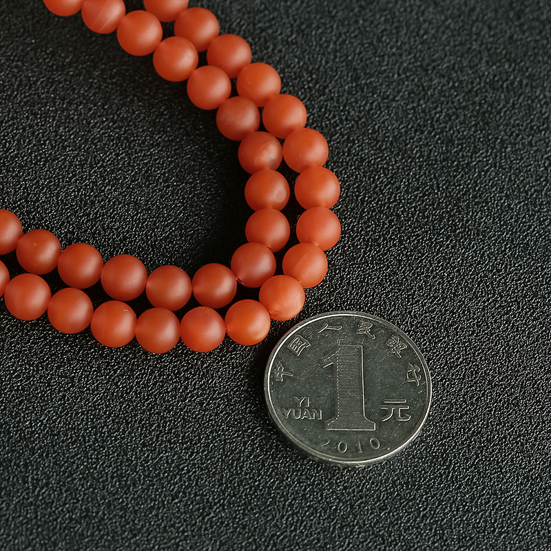 川料南红佛珠-红掌柜