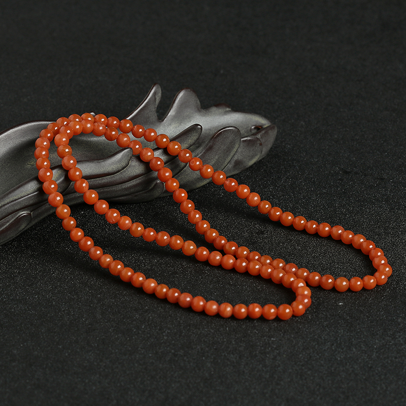 川料南红佛珠-红掌柜