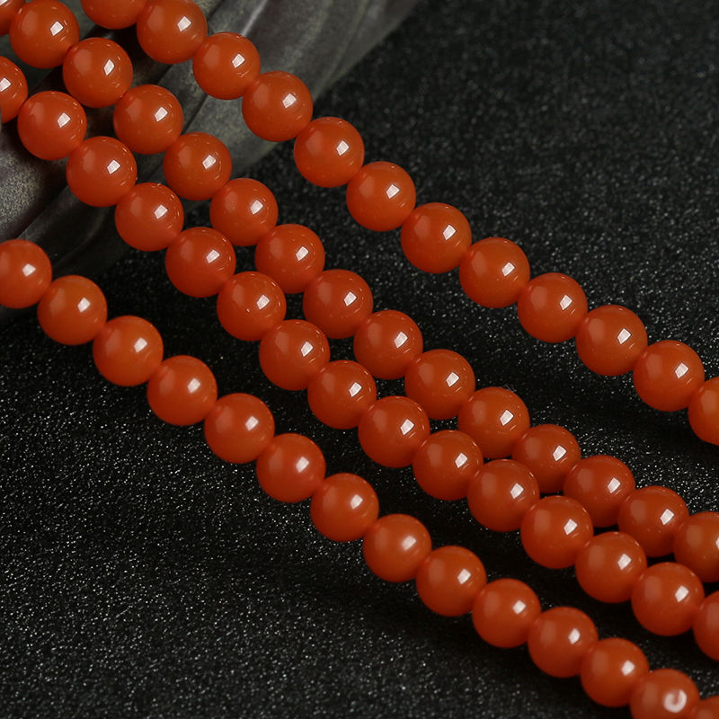 天然南红手串-红掌柜