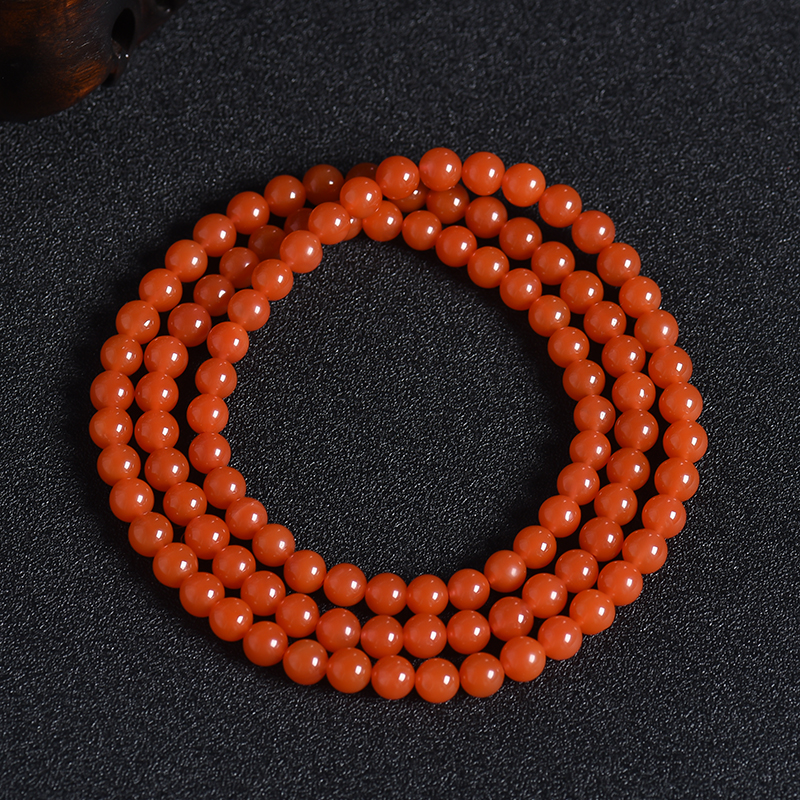 6mm联合料樱桃红南红108-红掌柜