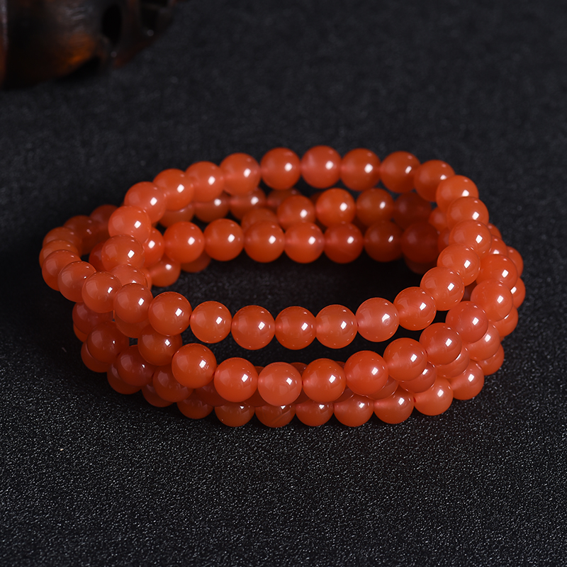 7.5mm樱桃红南红108-红掌柜