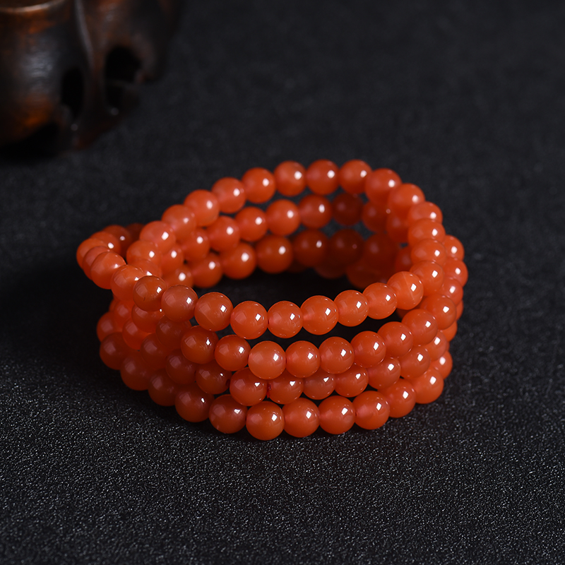 6.5mm樱桃红南红108-红掌柜