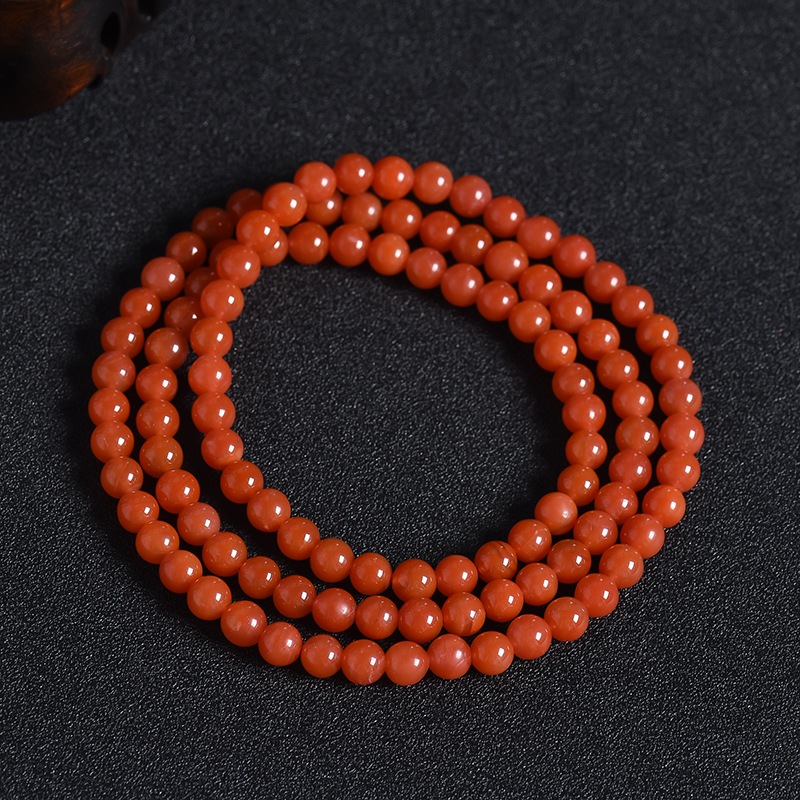 6.8mm联合料樱桃红南红108-红掌柜