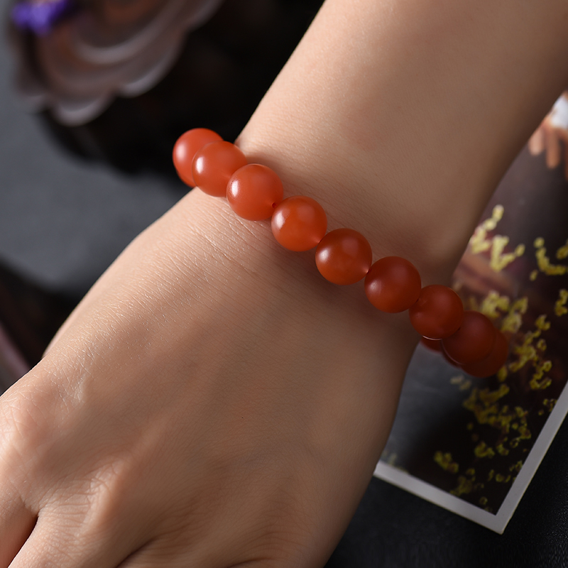 南红手串-红掌柜