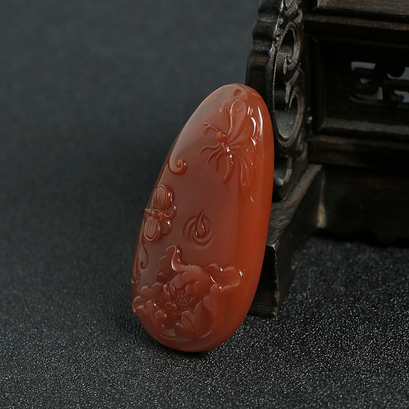 联合料南红吊坠-红掌柜