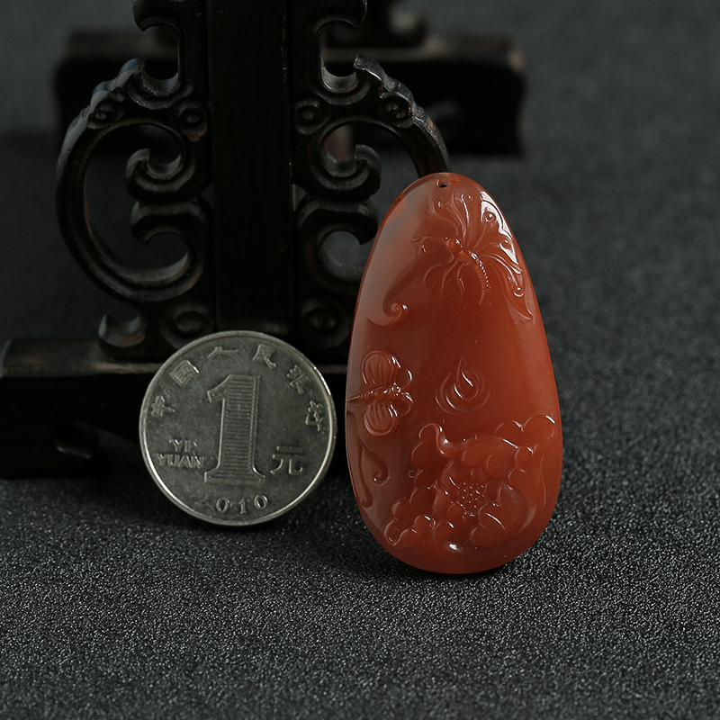 南红吊坠-红掌柜