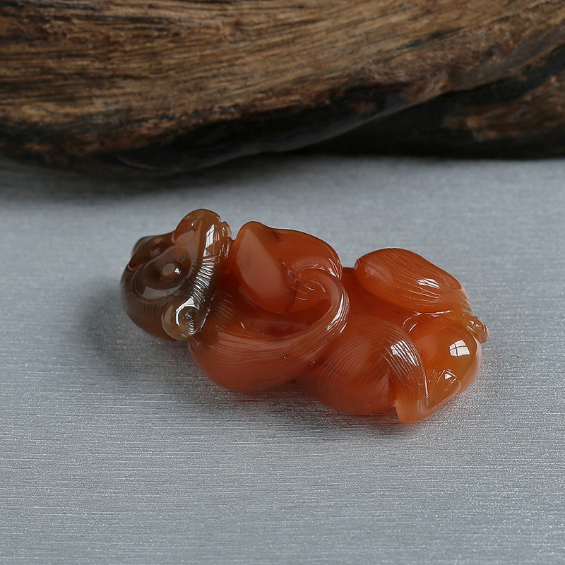 南红灵猴献寿-红掌柜