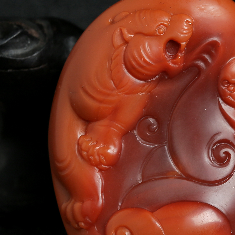 川料南红吊坠 - 红掌柜