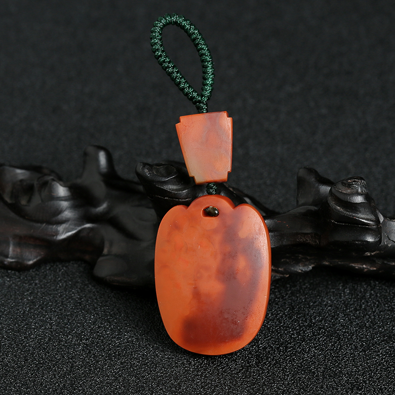 南红仿古貔貅吊坠 - 红掌柜