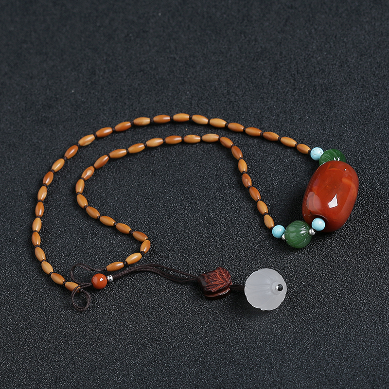 南红桶珠-红掌柜