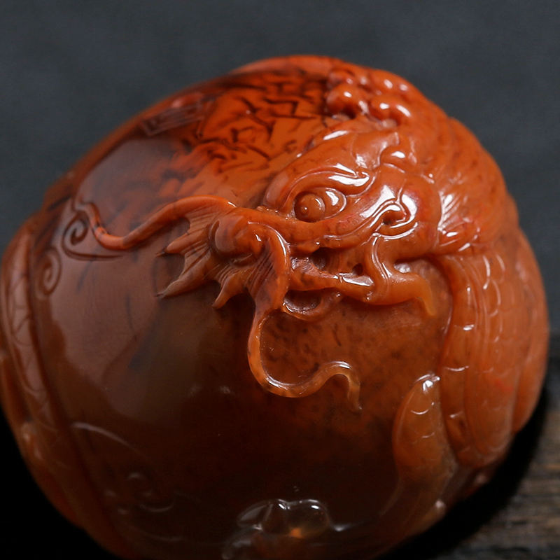 冰飘南红龙珠-红掌柜