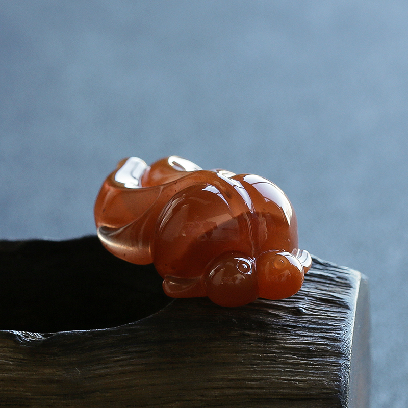  樱桃红南红吊坠-红掌柜