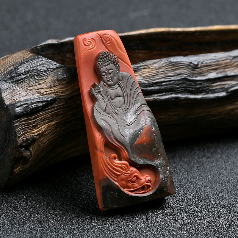 南红佛祖吊坠-红掌柜