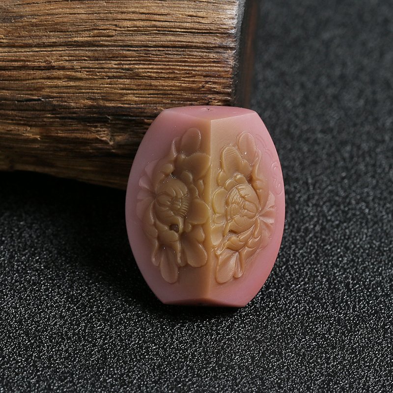 川料天然俏色盐源玛瑙花开富贵背云-红掌柜