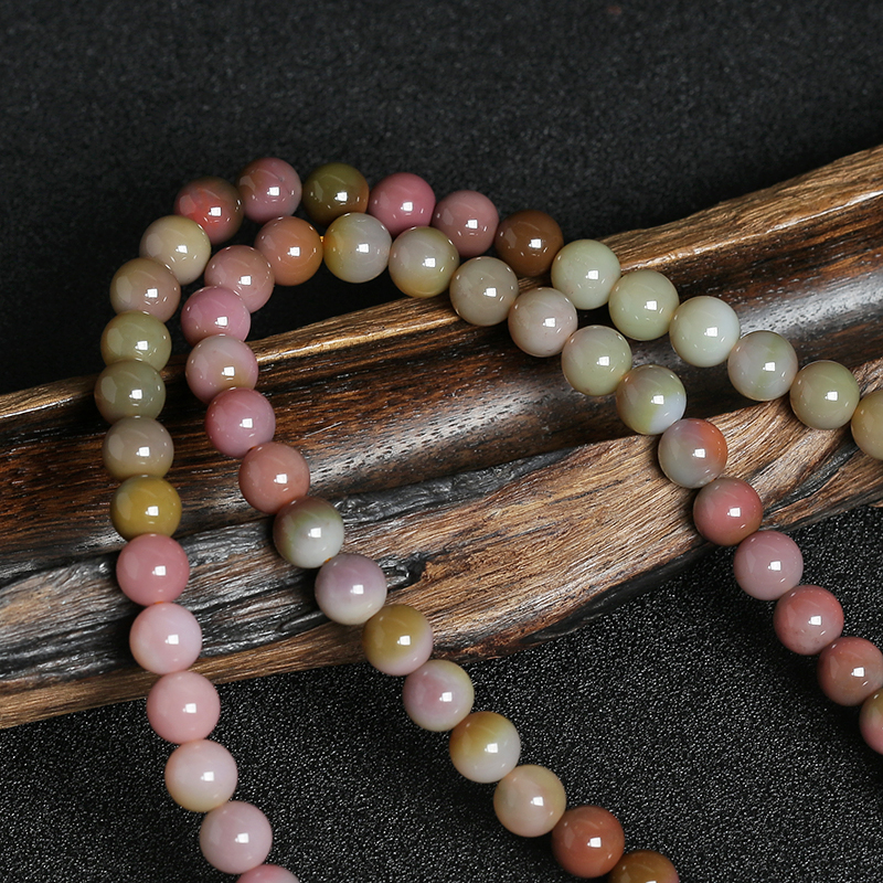 盐源玛瑙108圆珠手串 - 红掌柜