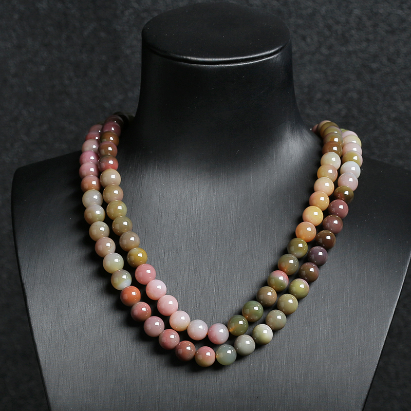 多色盐源玛瑙108- 红掌柜