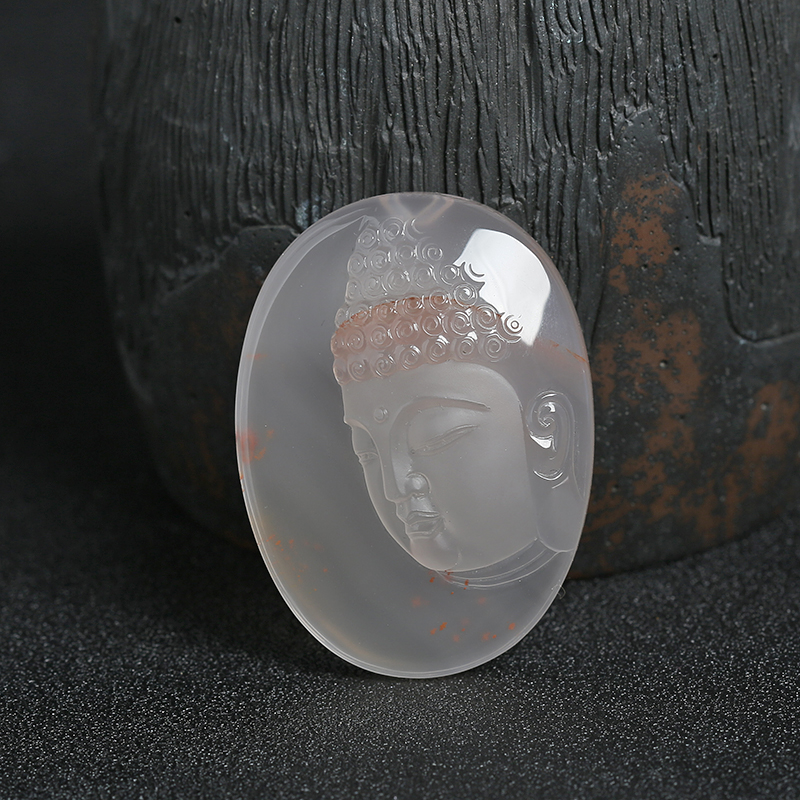 冰飘南红佛像吊坠-红掌柜