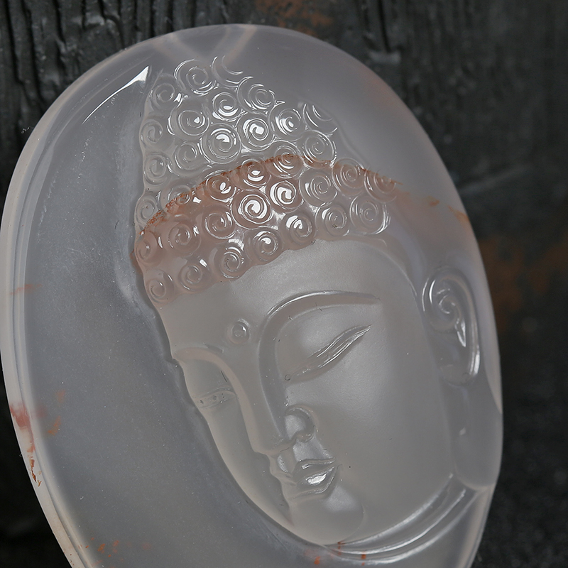 天然南红佛像吊坠-红掌柜