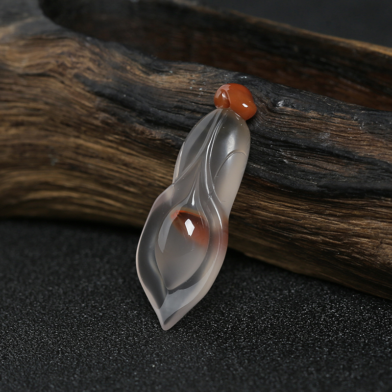 冰飘南红吊坠-红掌柜