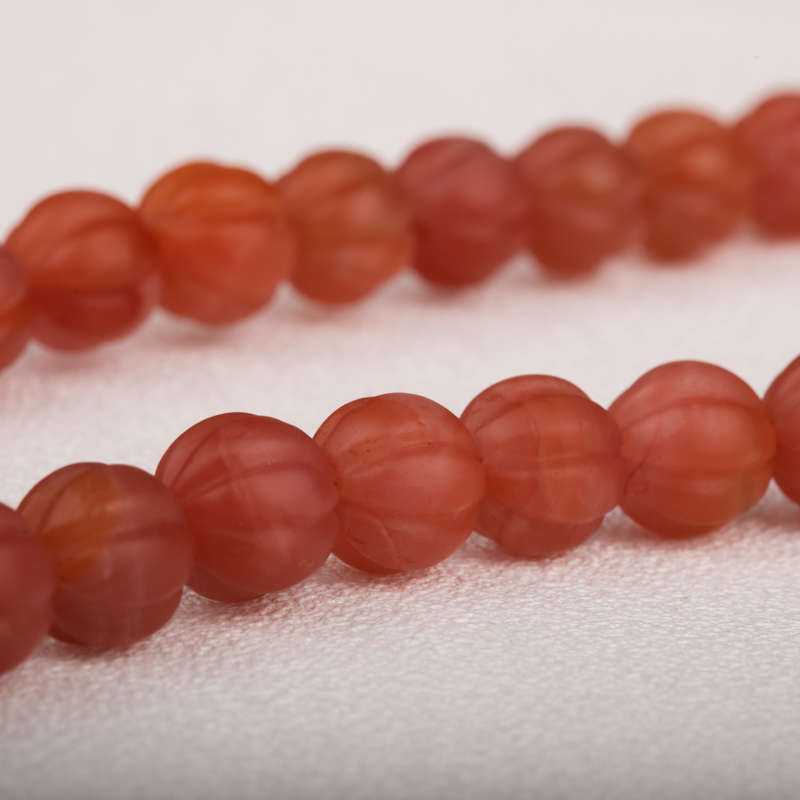 川料南红南瓜珠手串-红掌柜